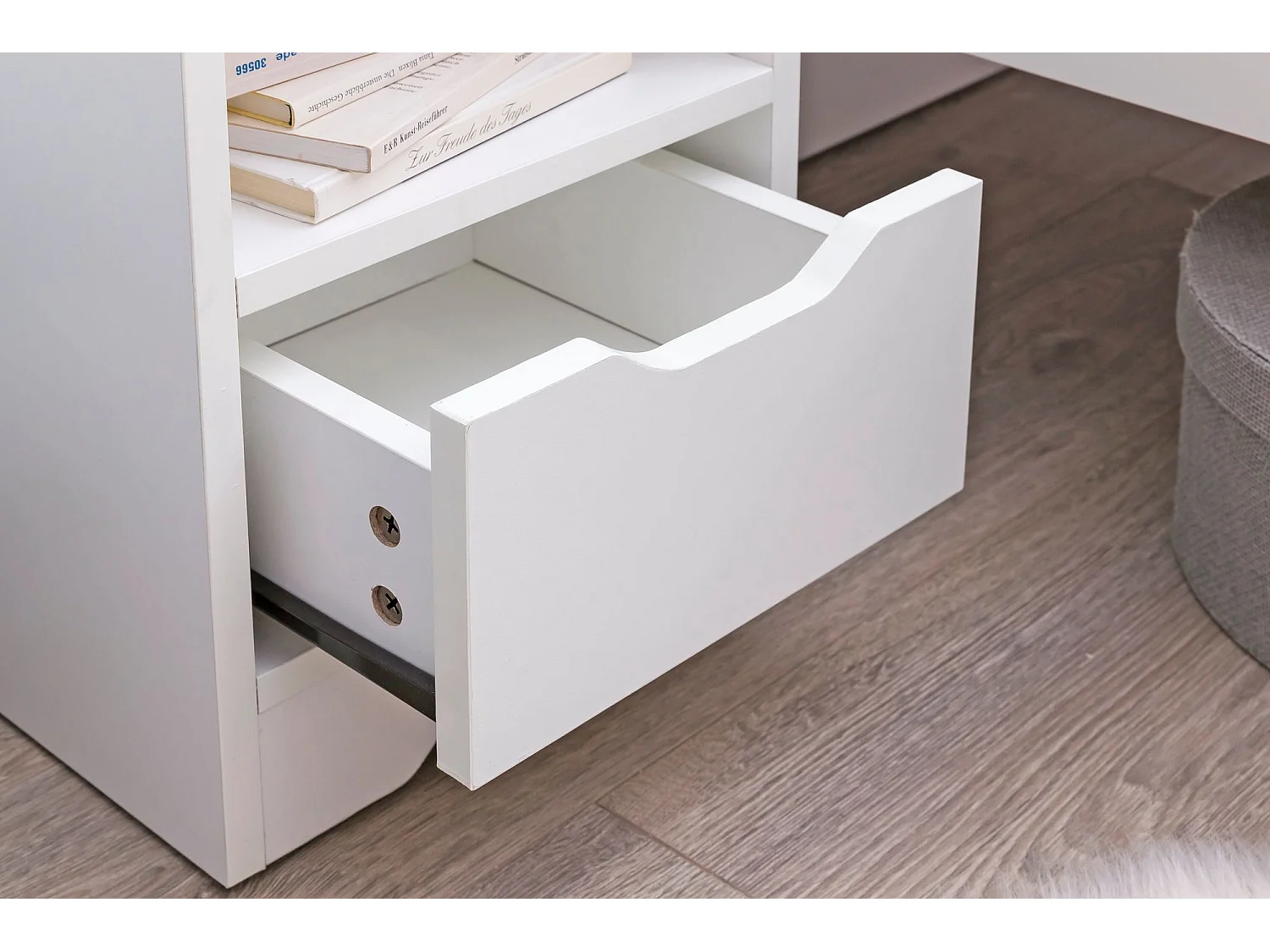 Comodino Camera da Letto 31x43x31 cm Moderno Tavolino con Cassetto