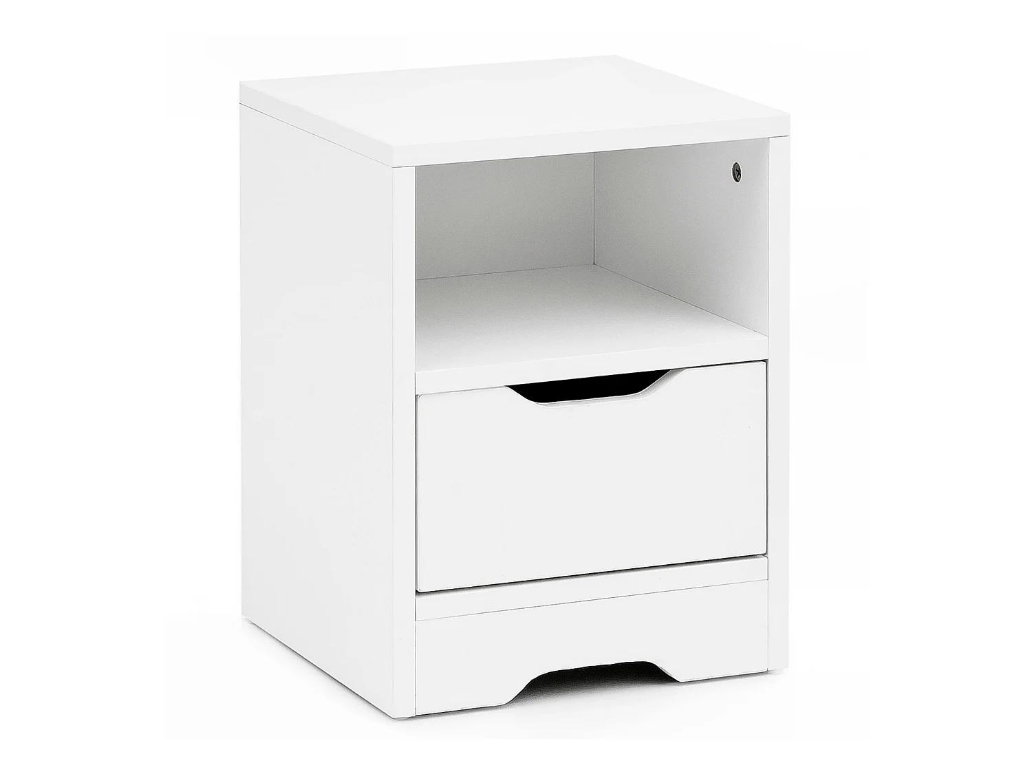 Table de Chevet 31x43x31cm Console de Nuit Moderne avec Tiroir Design