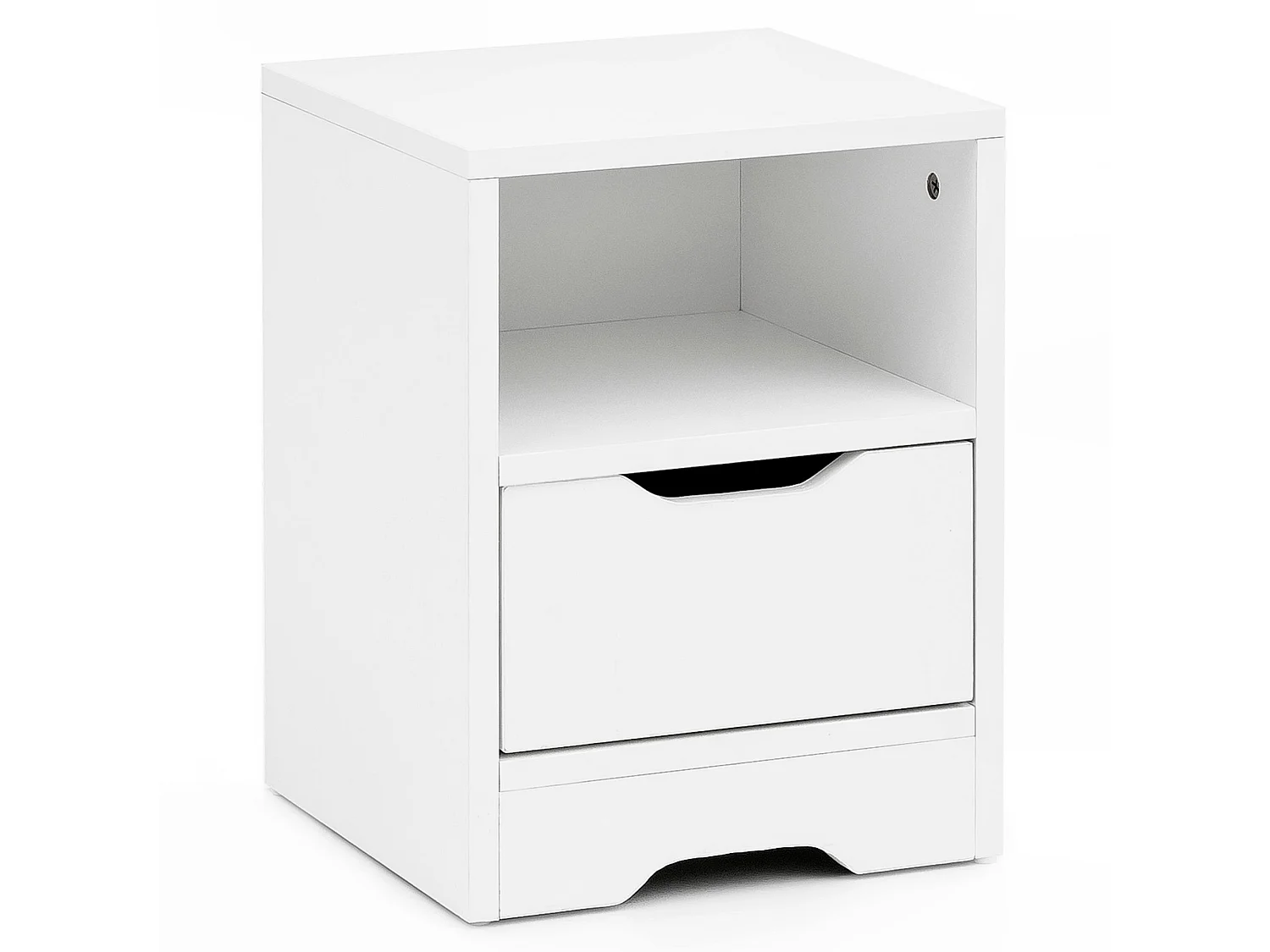 Comodino Camera da Letto 31x43x31 cm Moderno Tavolino con Cassetto