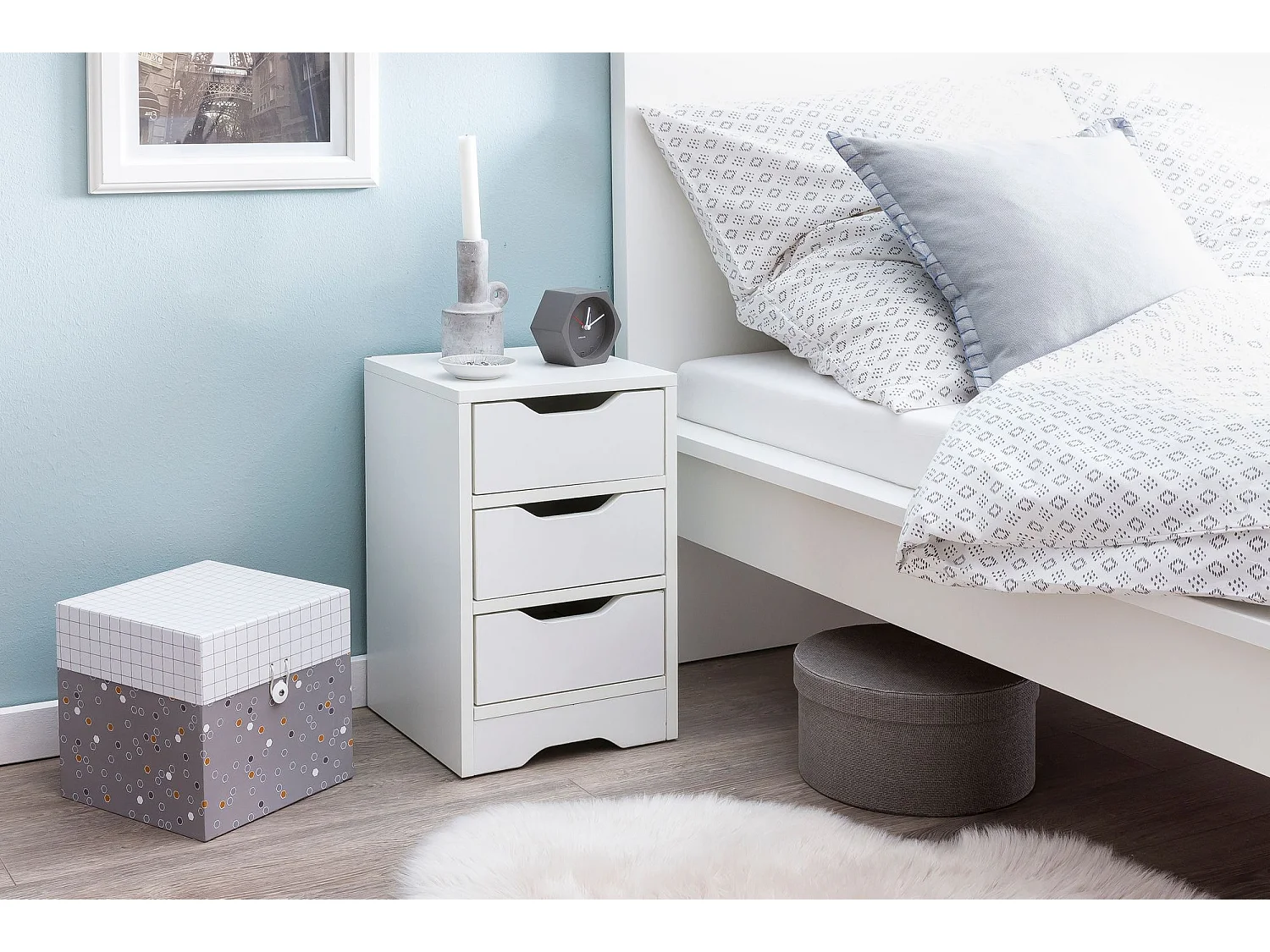 Night Console Matt Nightstand Comodino Comodino semplice