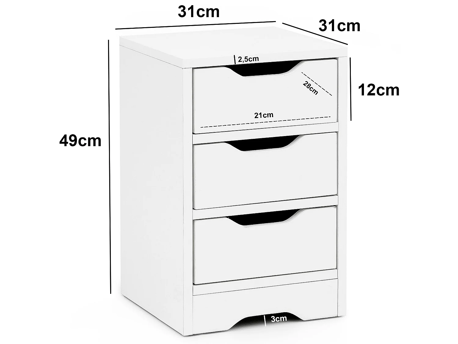 Night Console Matt Nightstand Comodino Comodino semplice