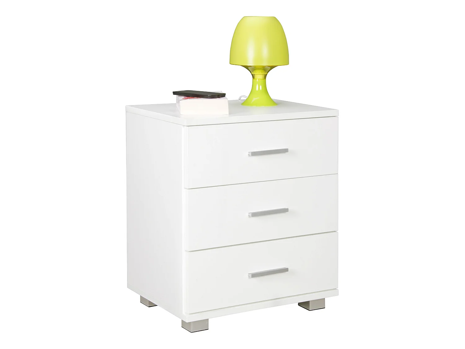 Table de Chevet 45x54x34 cm Console de Nuit Moderne avec Tiroir Design