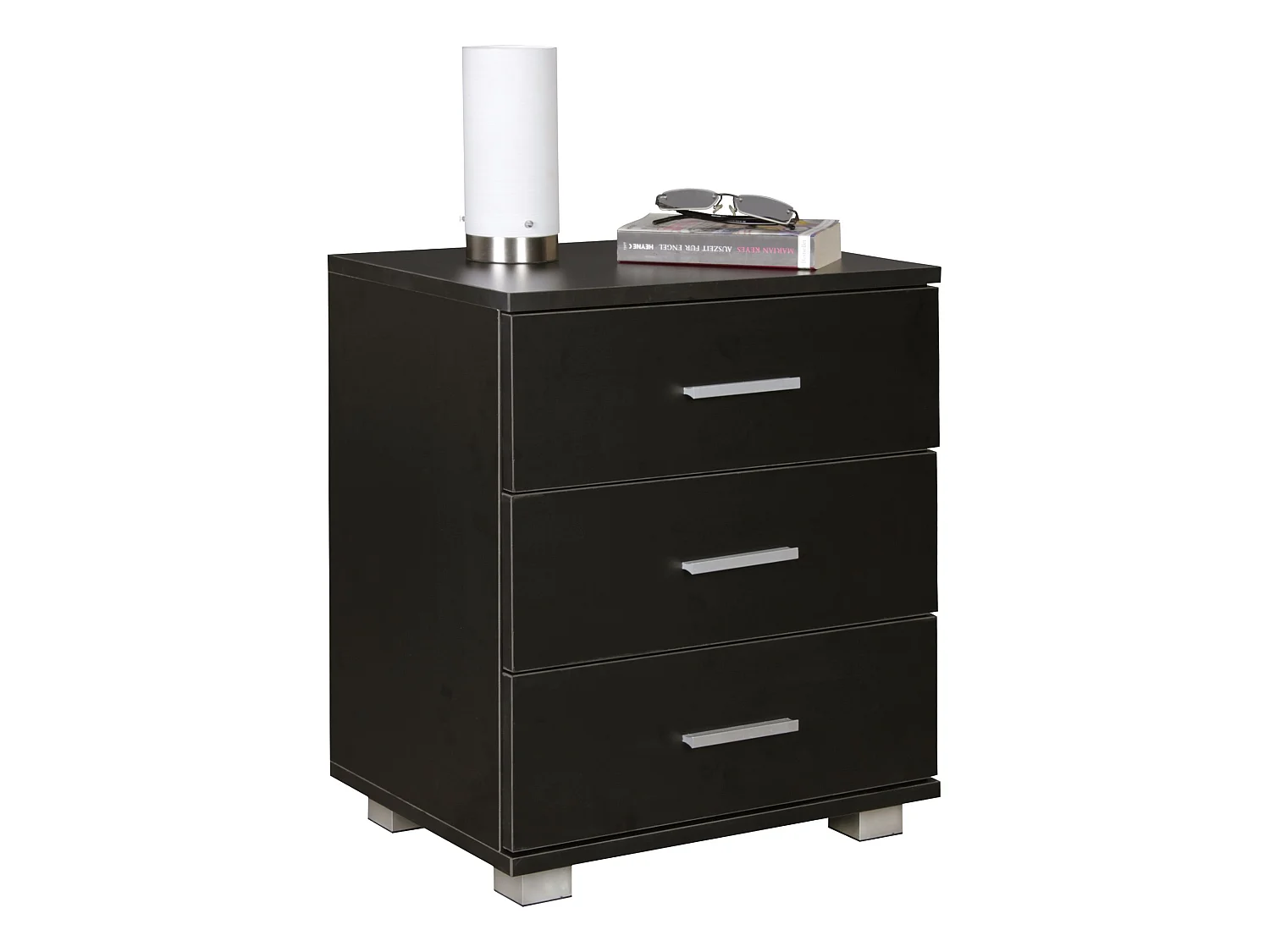 Table de Chevet 45x54x34 cm Console de Nuit Moderne avec Tiroir Design