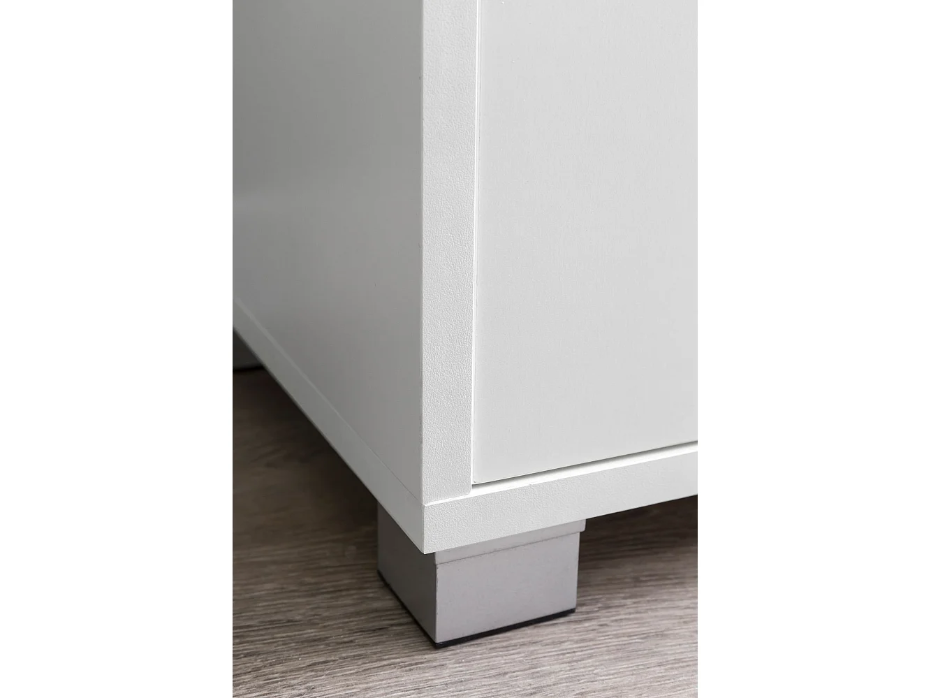 Évier armoire avec 60x55x32 cm Blanc Meuble vasque a poser Design Bain