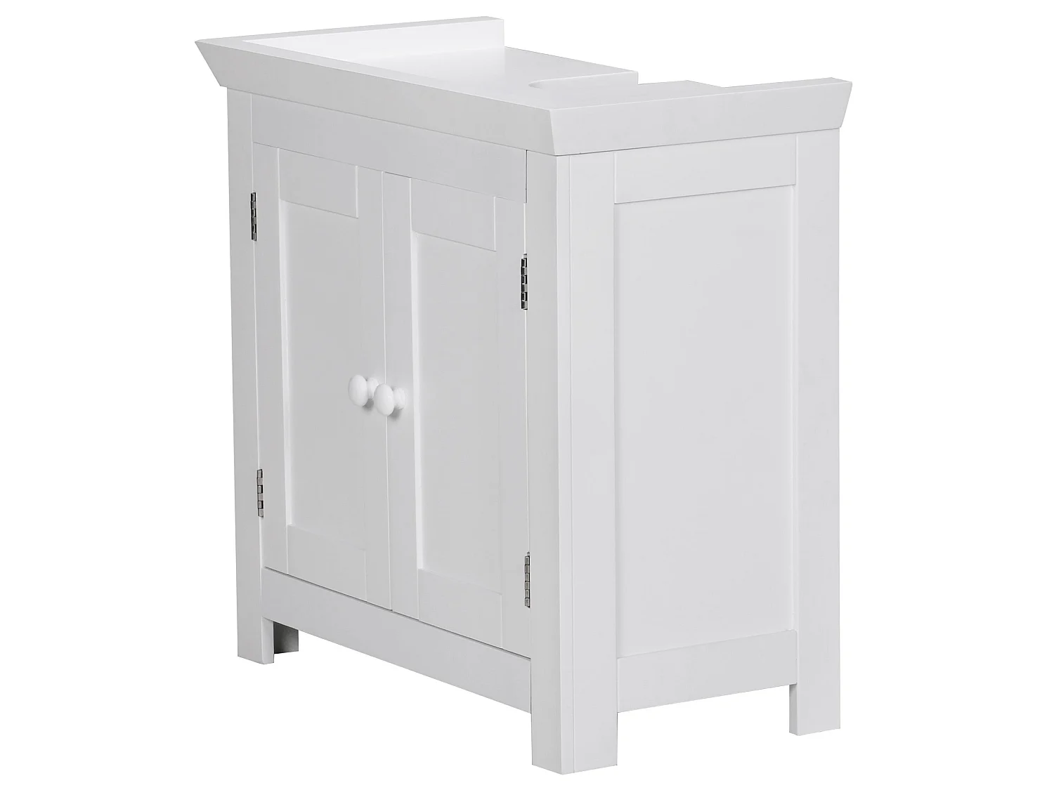 Waschbeckenunterschrank FB37103 Unterschrank Weiß 57 cm Badschrank