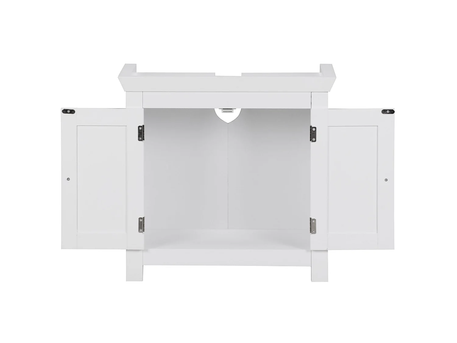 Waschbeckenunterschrank FB37103 Unterschrank Weiß 57 cm Badschrank