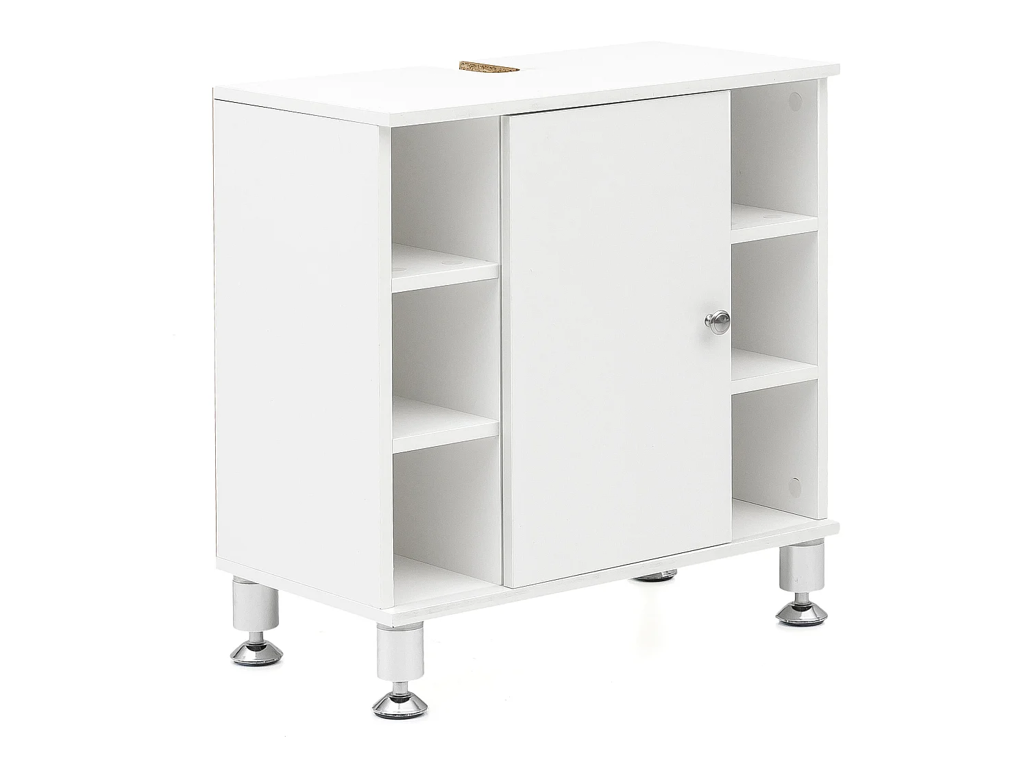 Meuble sous Lavabo 60x64x32 cm Armoire Salle de Bain Blanc Meuble Vasque