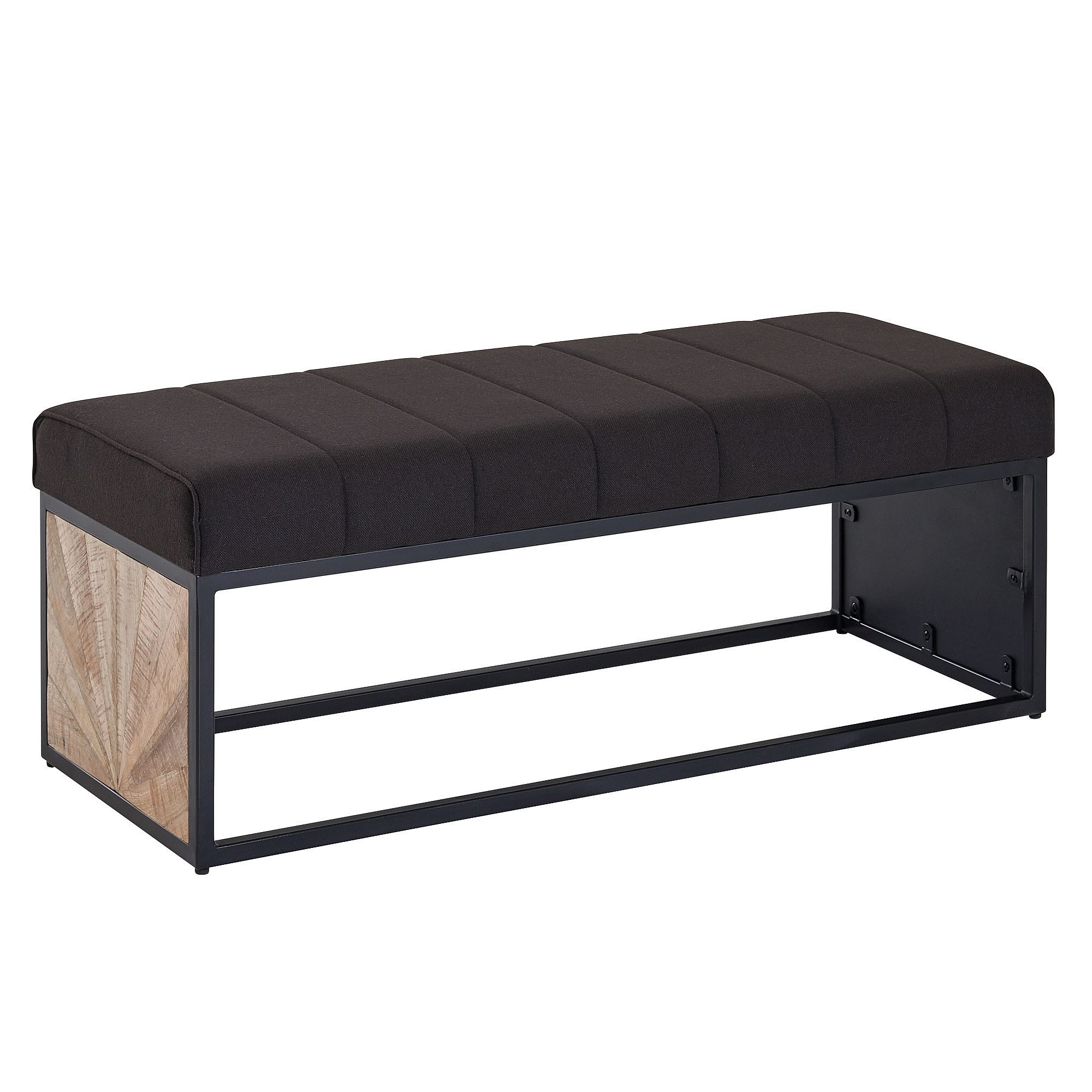 Banc Ottoman Rembourré Velours - Banquette D’entrée, Banc De Lit, 100x35x41 Cm, Plusieurs Couleurs