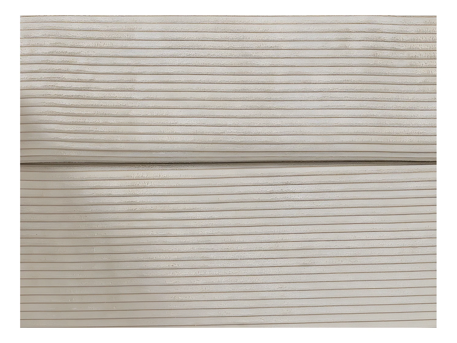 Canapé d'angle réversible convertible express en velours côtelé beige - Couchage à lattes larges 160 cm - Matelas 18 cm - VIZIR