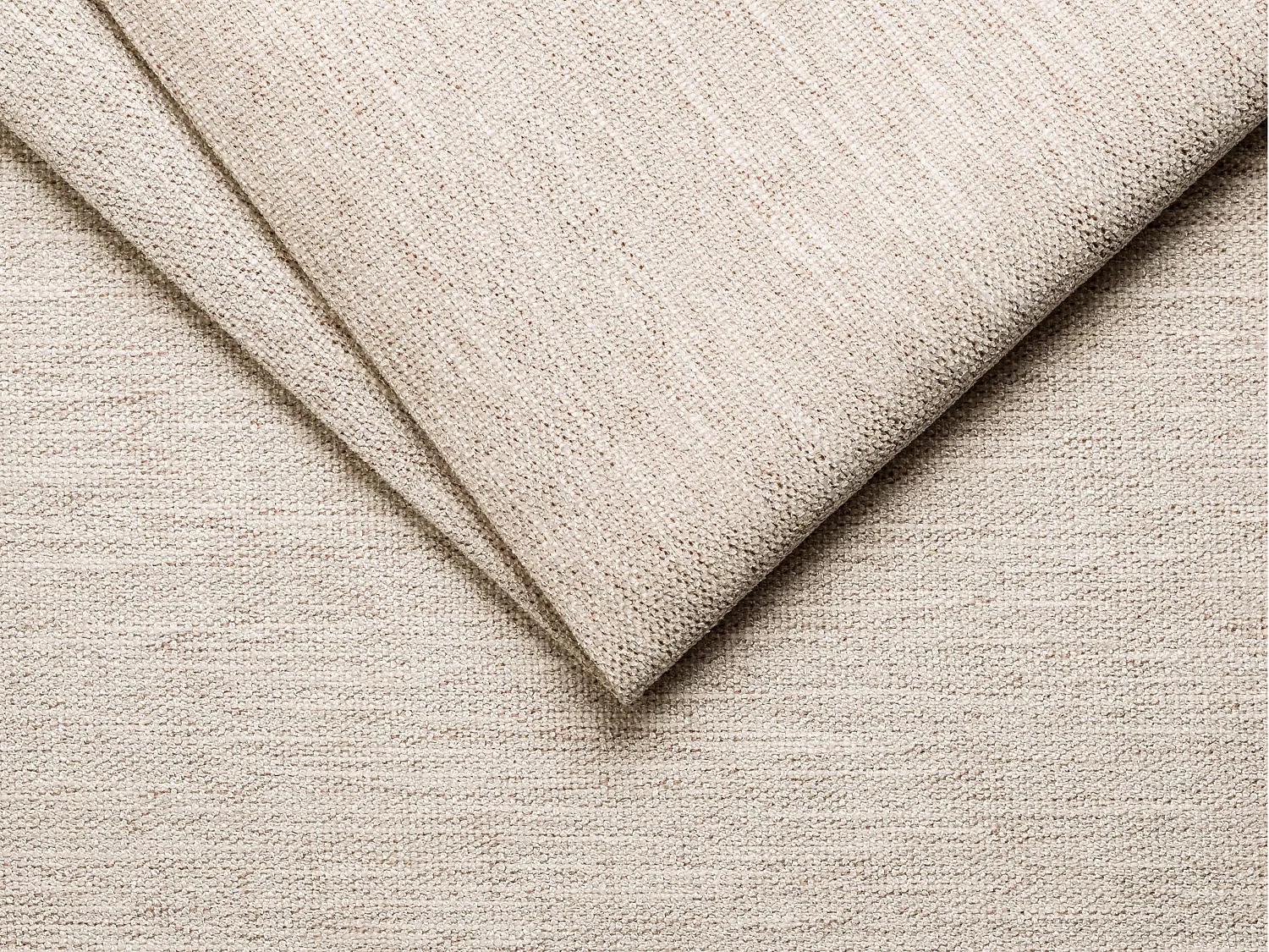 Canapé d'angle réversible convertible express en tissu beige - Couchage à lattes larges 160 cm - Matelas 22 cm mémoire de forme - VIZIR