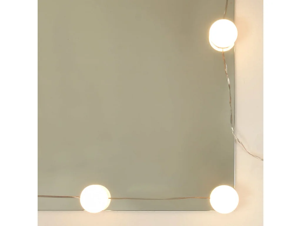 Spiegelkast met LED-verlichting 60x31,5x62 cm bruin eikenkleur