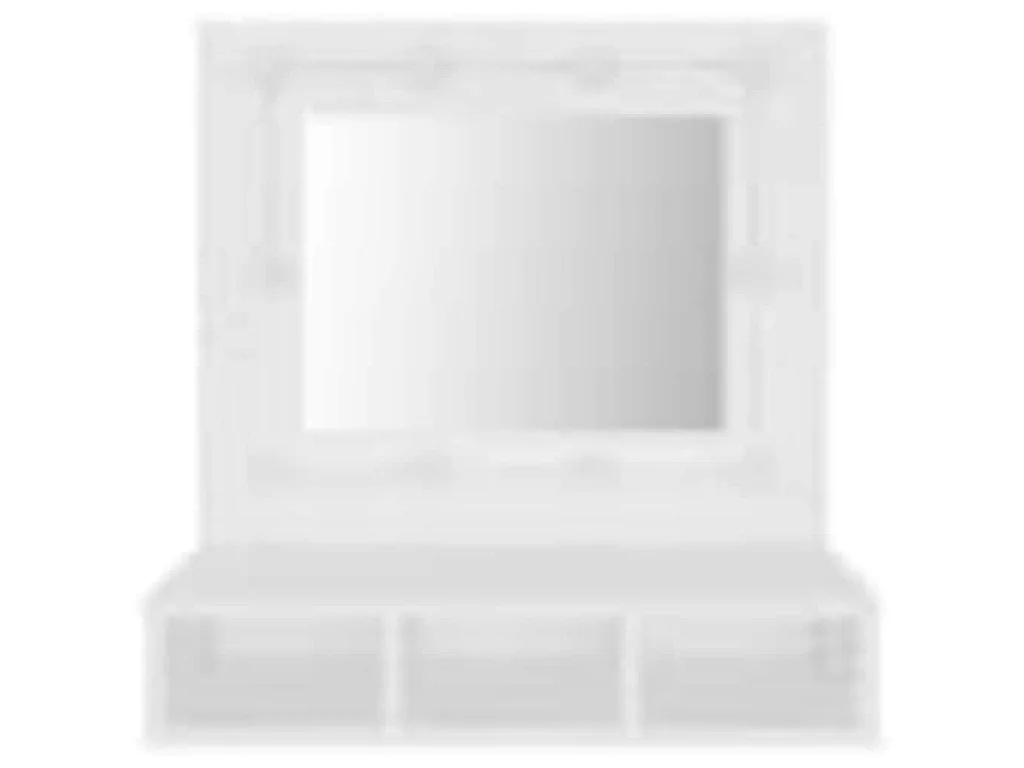 Mobile a Specchio con LED Bianco 60x31,5x62 cm