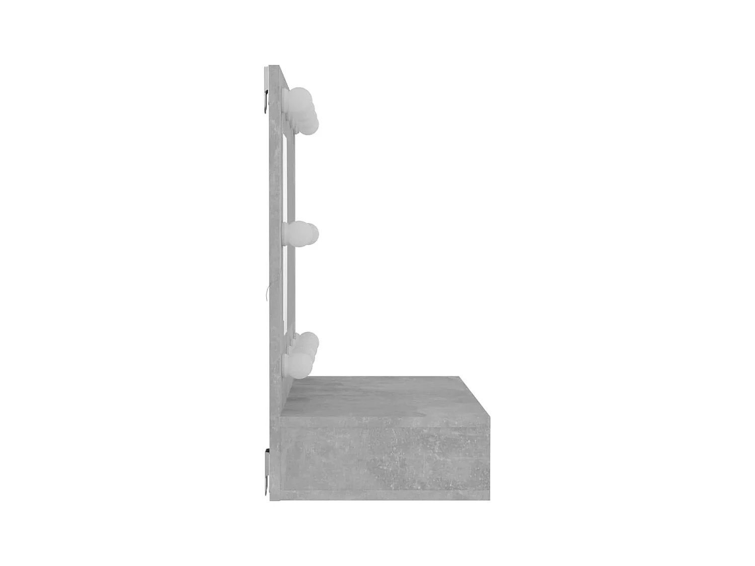 Spiegelkast met LED-verlichting 60x31,5x62 cm betongrijs