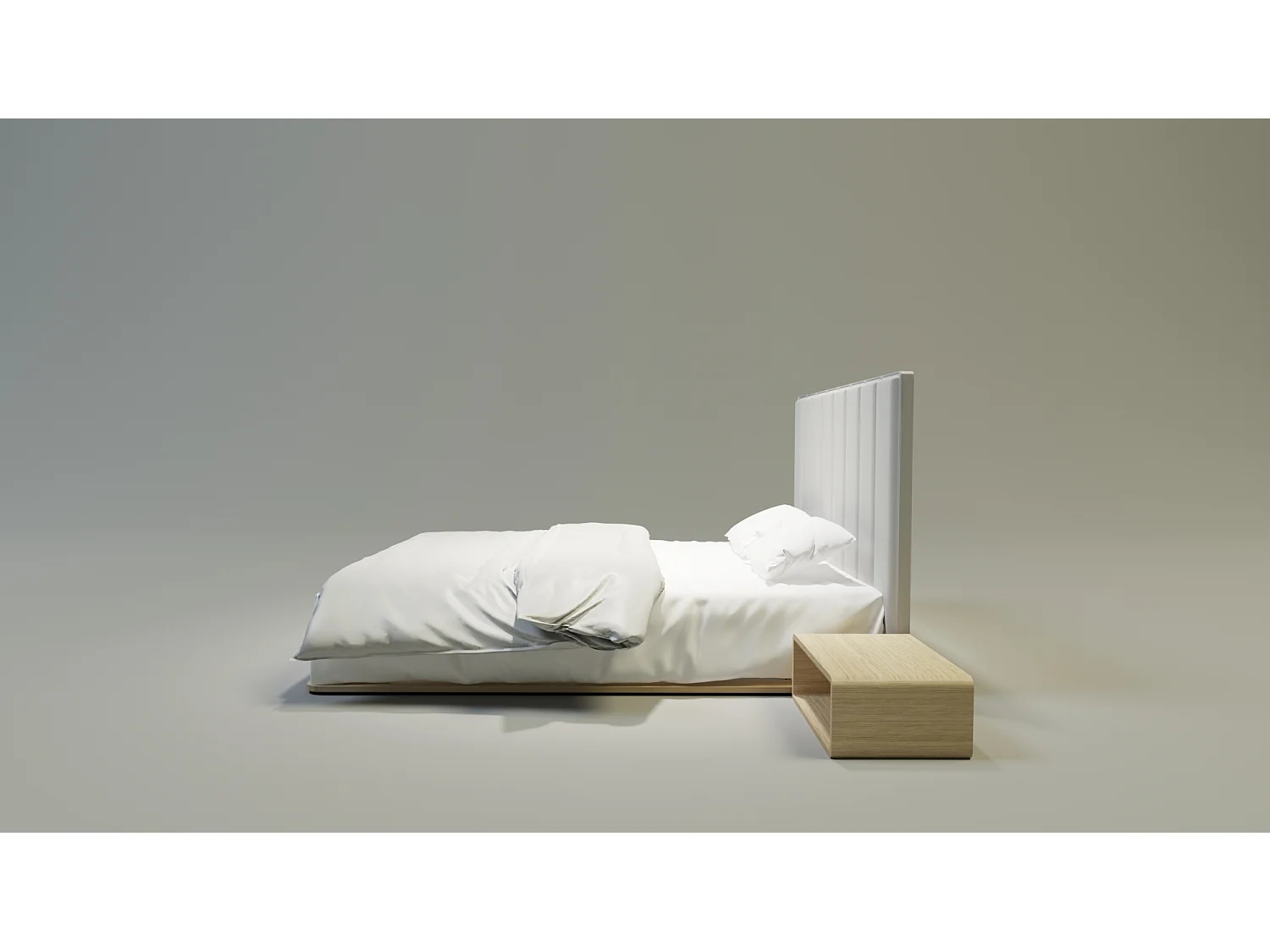 Bed UNIKO 180x200 cm Gecapitonneerd - Massief eikenhout