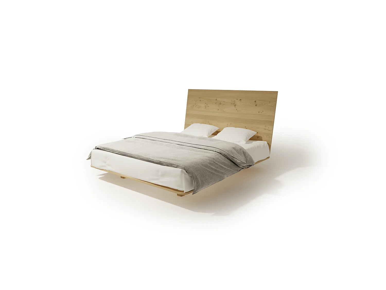 Lit Double VUELO TWO 120x200 cm bois de chêne massif