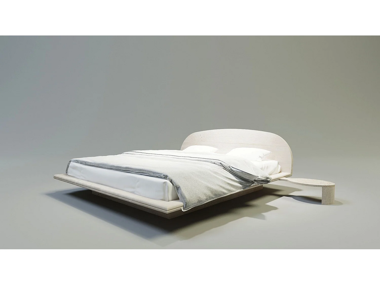 Bed SPACE 180x200 cm Massief eikenhout