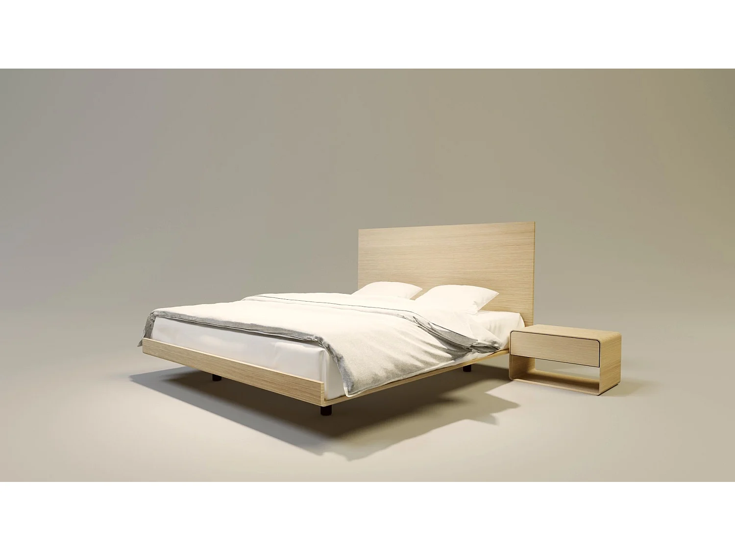 Bed SONAR FOUR 180x200 cm Massief eikenhout