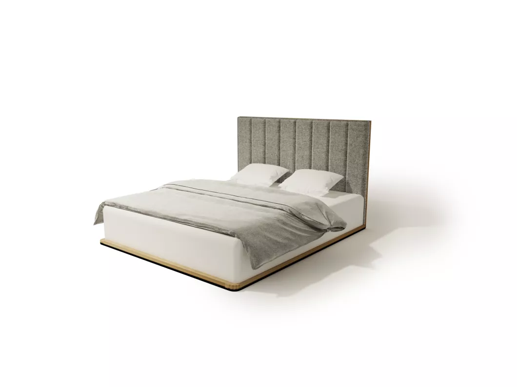 Kauf Unique Bett KREON 180x200 cm Gepolstert - Massivholz Eiche