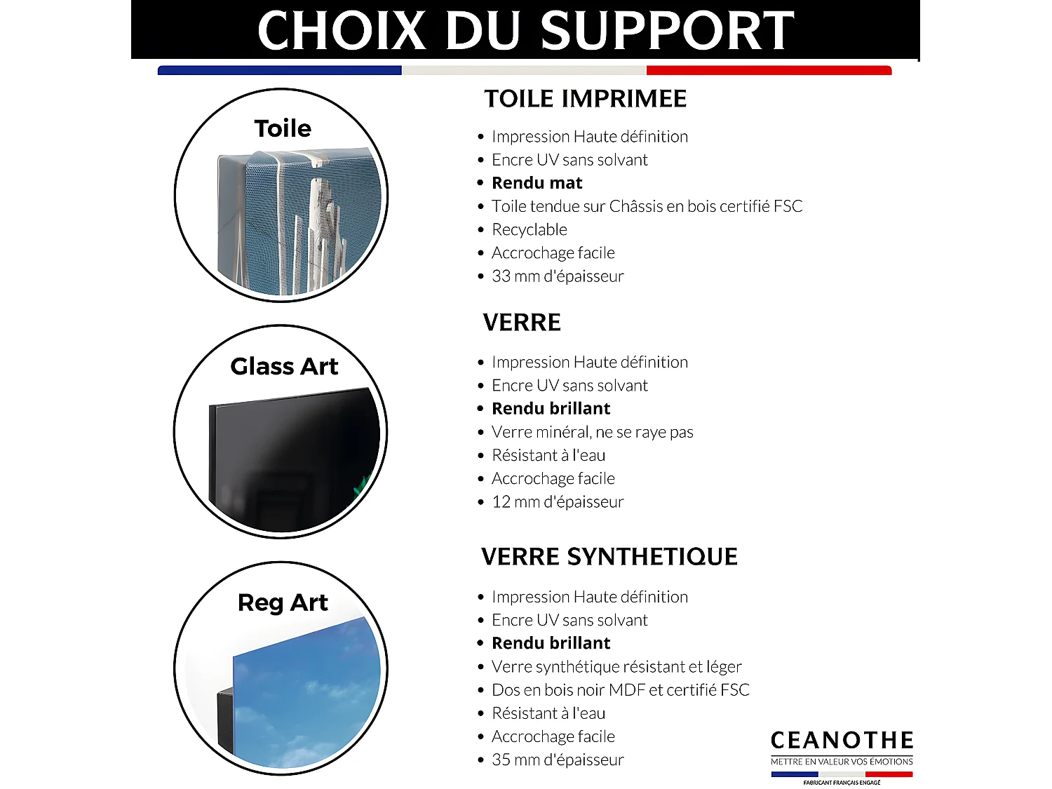 Tableau sur verre synthétique éléphant fleuri 80x120 cm