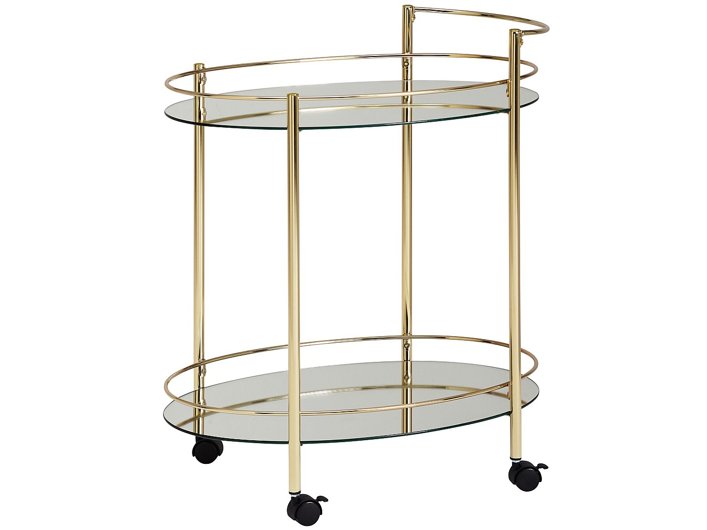 Carrello di servizio con rotelle e carrello bar con portabottiglie ML-DESIGN