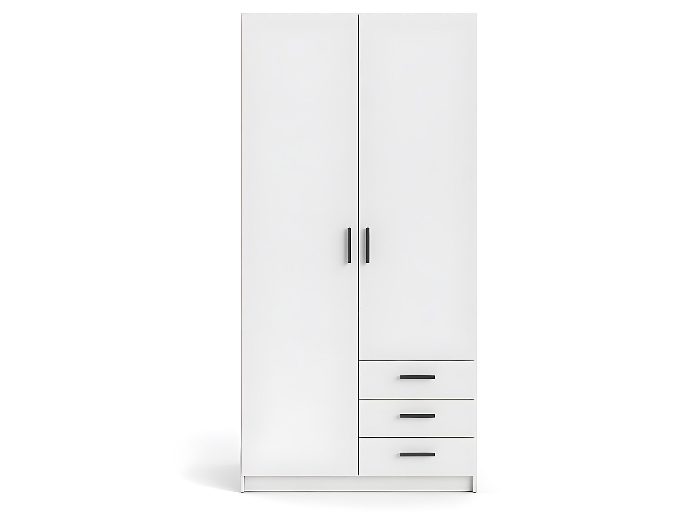 Spell Armoire 2 portes et 3 tiroirs, blanc.