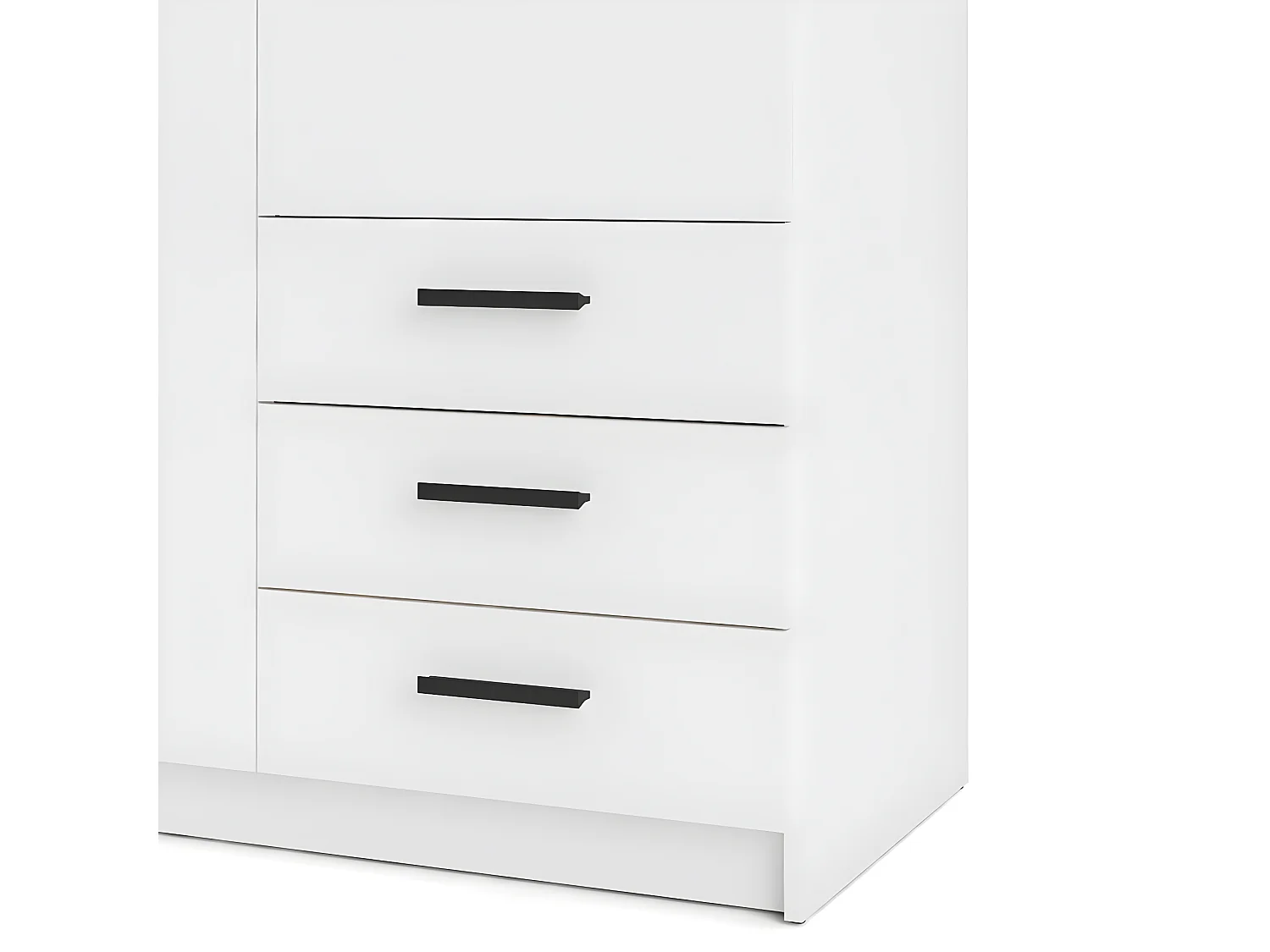 Spell Armoire 2 portes et 3 tiroirs, blanc.