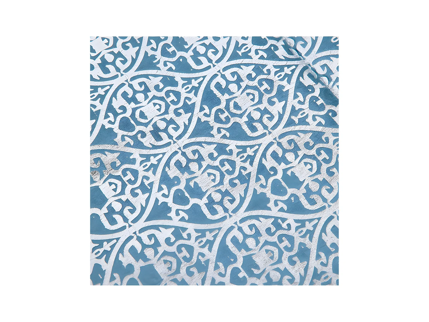 Camino 33*180 azul brillo flor de lis luzmila