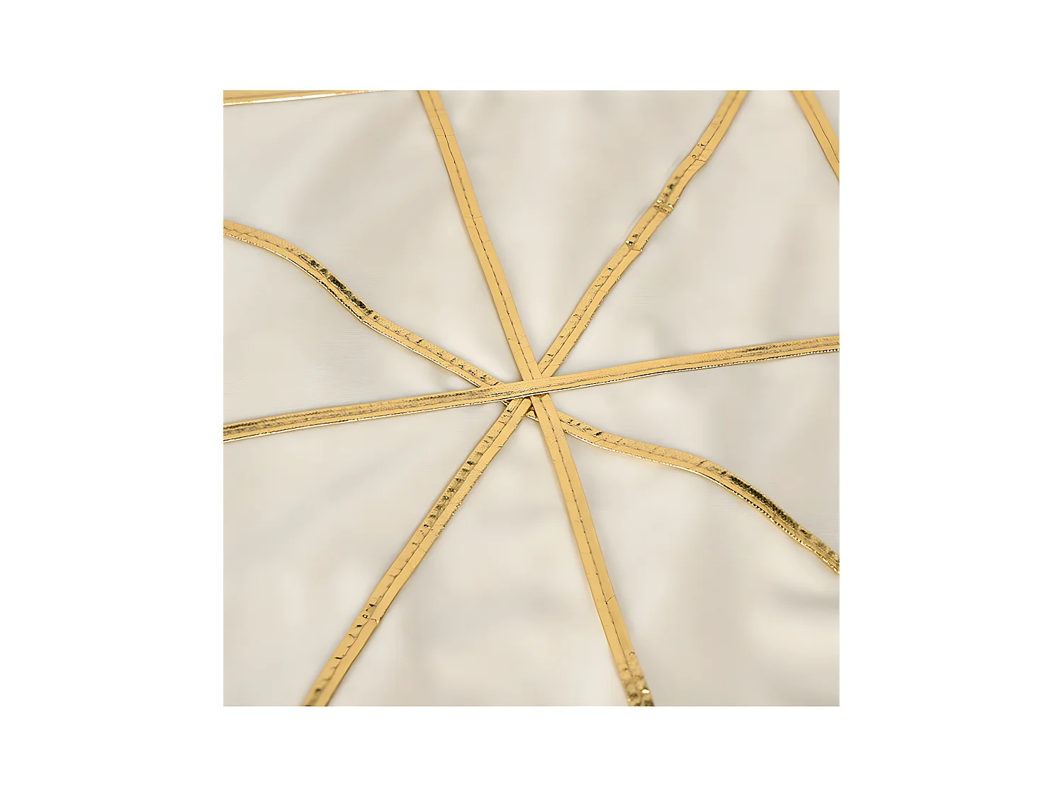 Camino beige 30*180 triangulos tira dorada terciopelo fanny