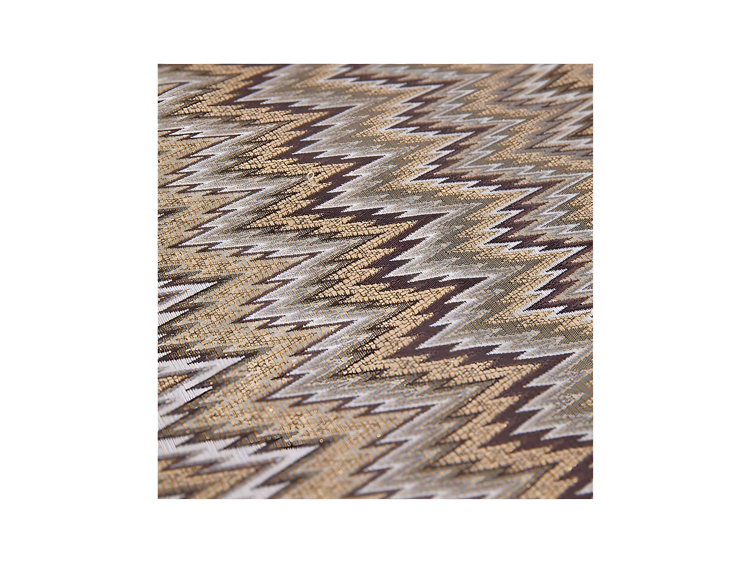 Camino mesa 30*180 tonos marrones dorados zigzag mika