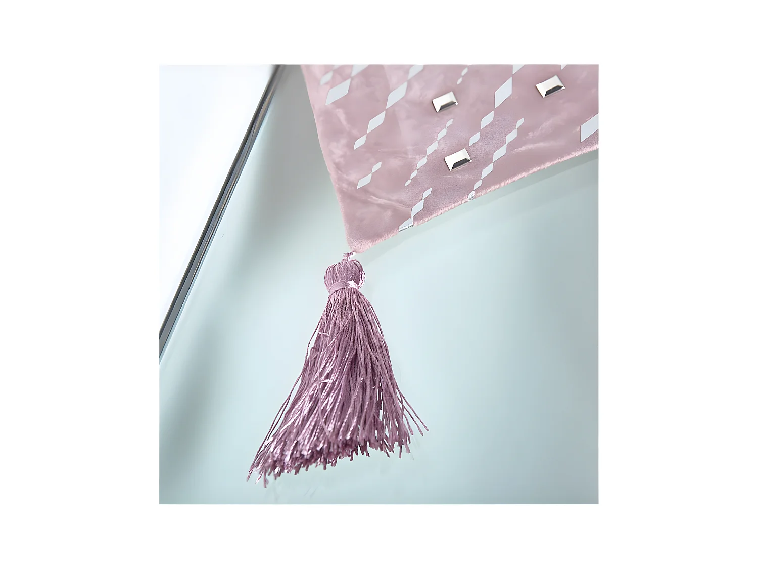 Camino 33*180 rosa tiras espejos yvette