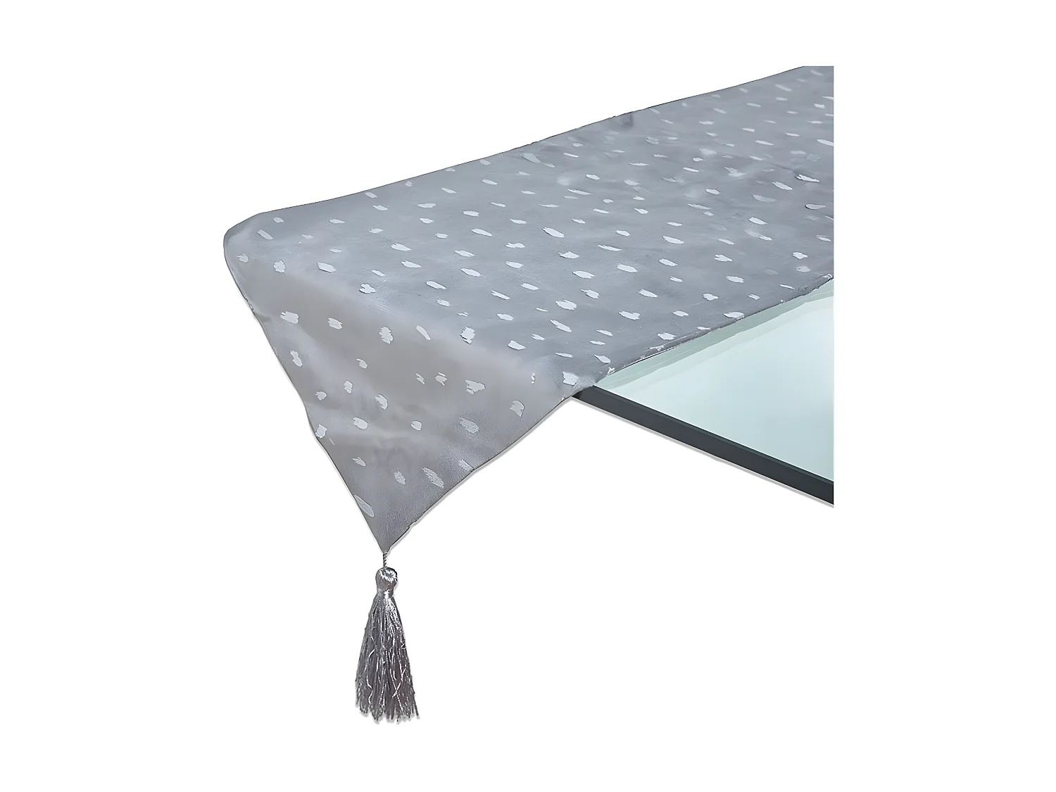 Camino 30*180 gris print plateado geneve