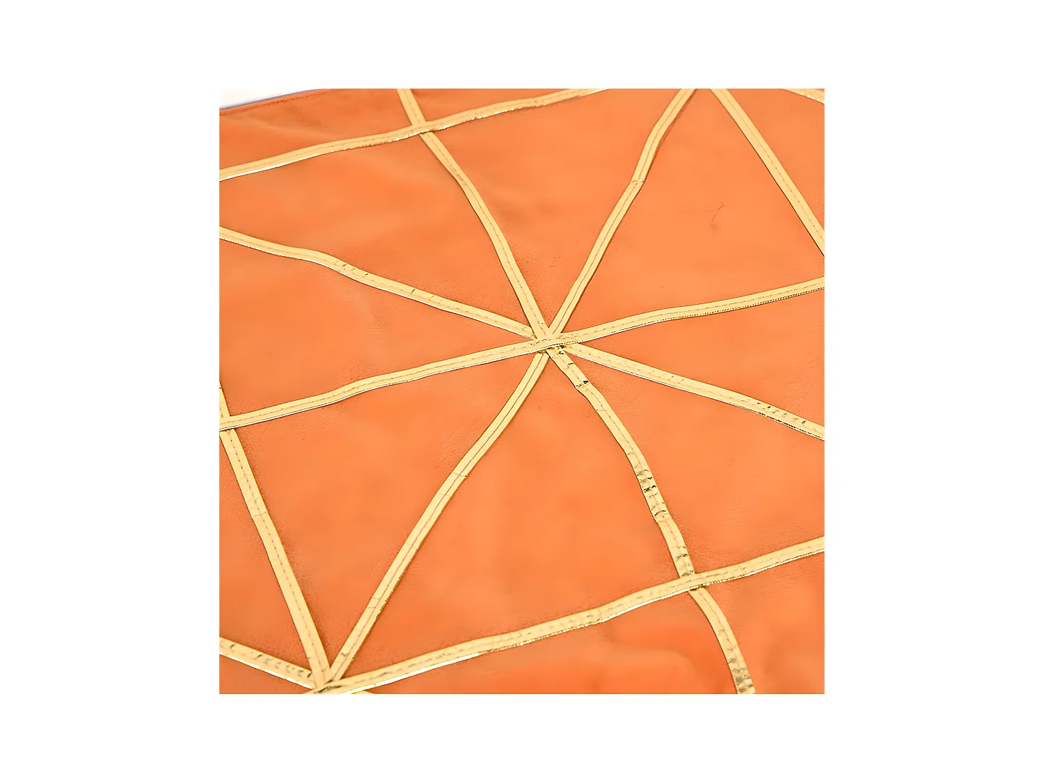 Camino caldero 30*180 triangulos tira dorada terciopelo fanny