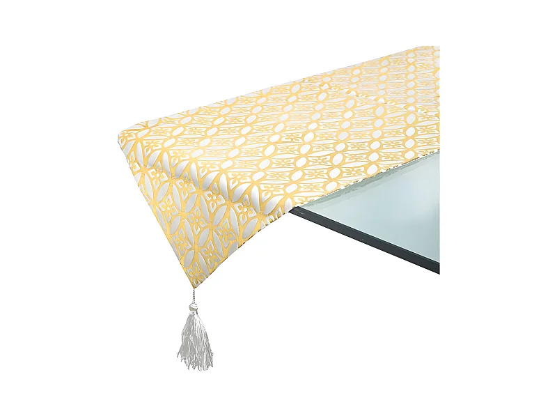 Camino 33*180 beige dorado cenefa flor vivienne