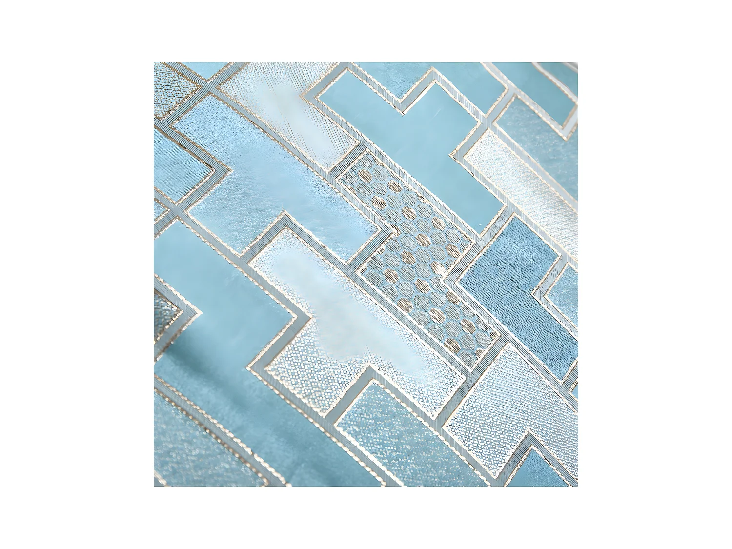 Camino 30*180 azul rectangulos joelene