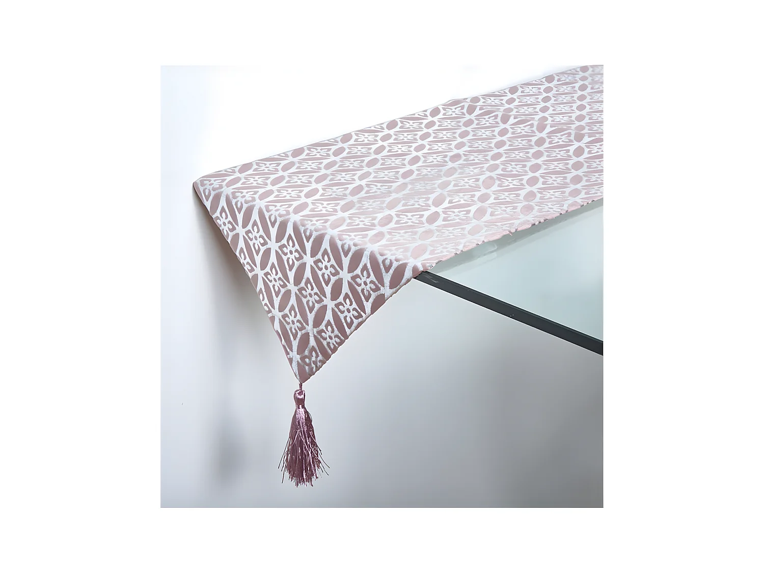 Camino 33*180 cenefa flor rosa vivienne