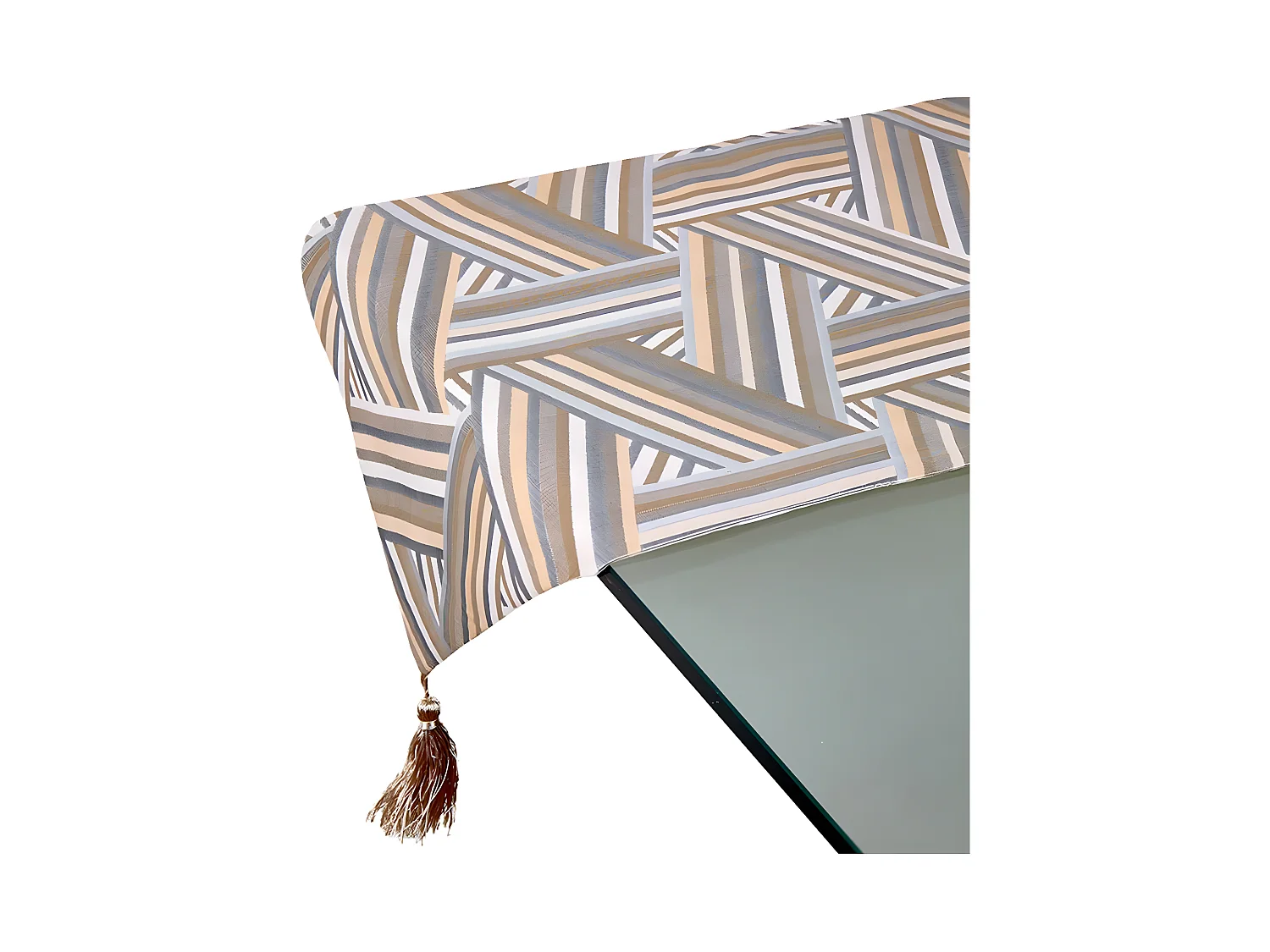 Camino mesa 30*180 tono marrones beige entrelazado laisa