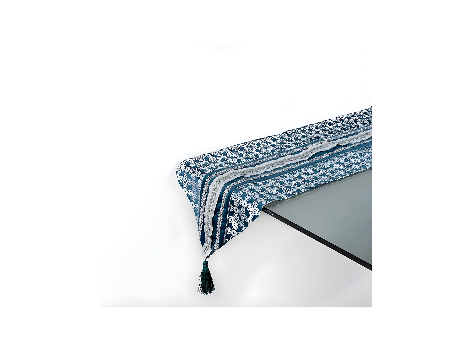 Camino 30*180 azul flor de lis con tira sophie