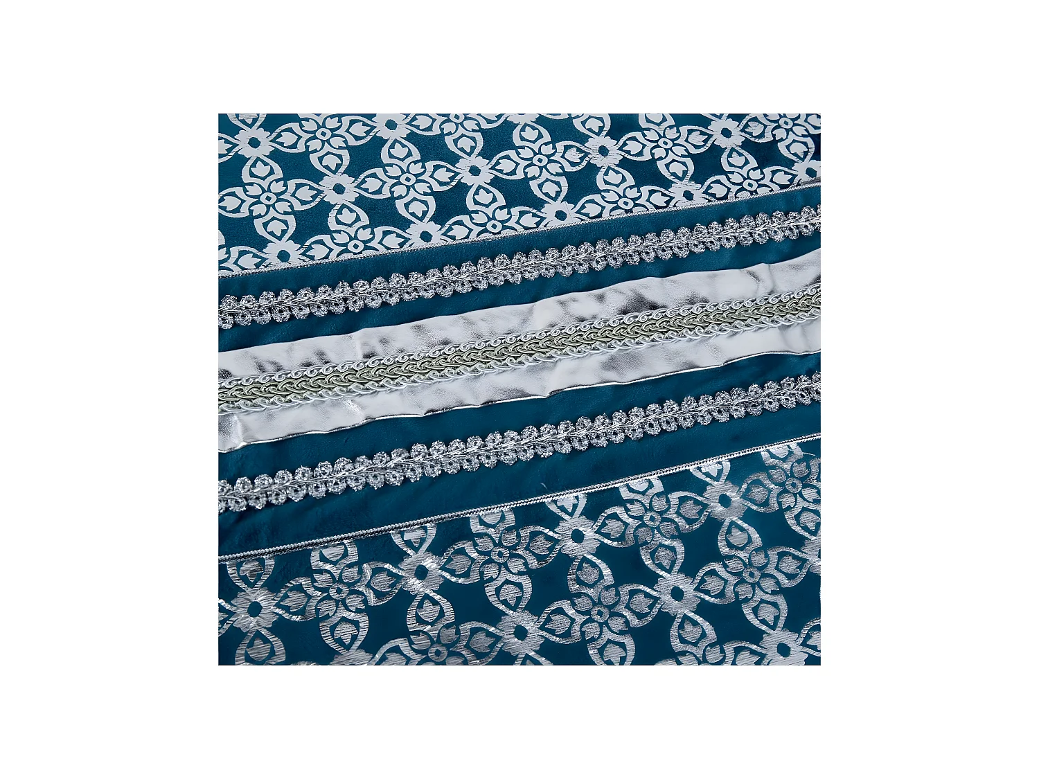 Camino 30*180 azul flor de lis con tira sophie