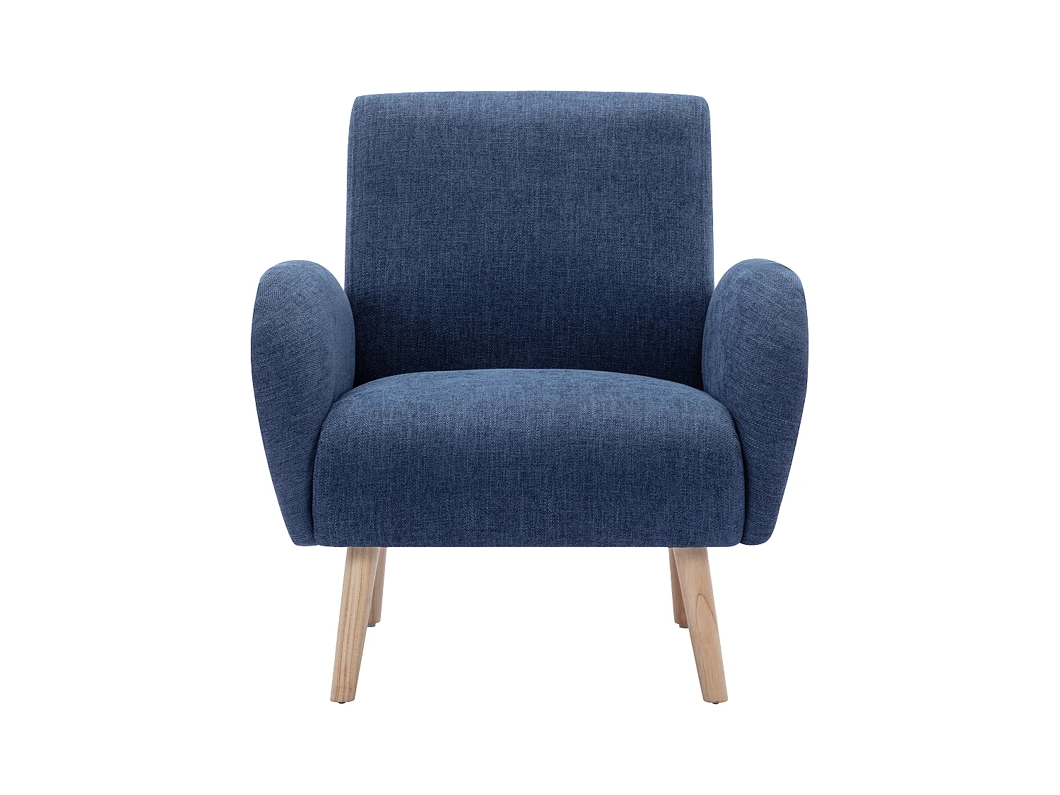 Fauteuil en tissu bleu MAZARONE