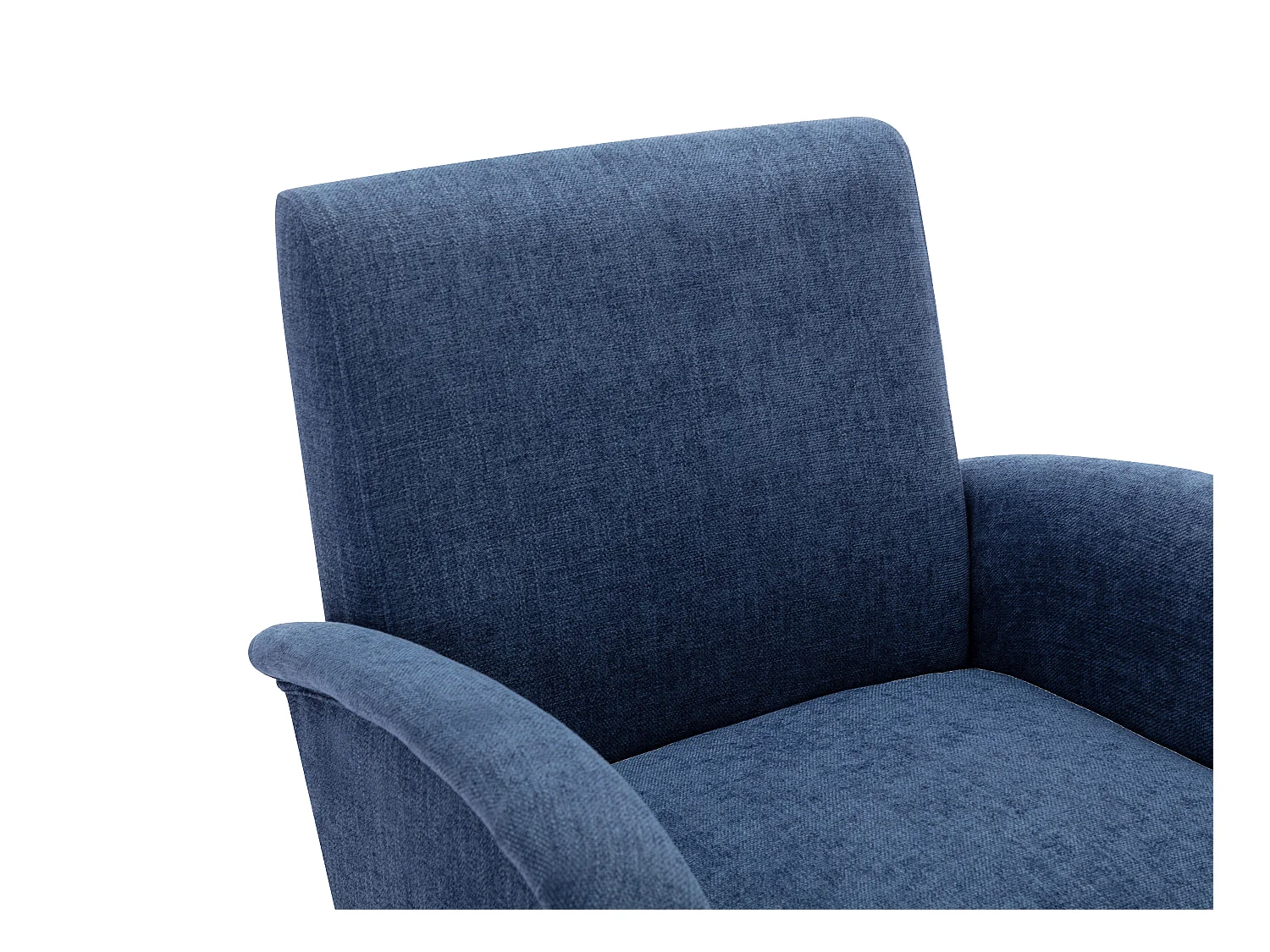 Fauteuil en tissu bleu MAZARONE