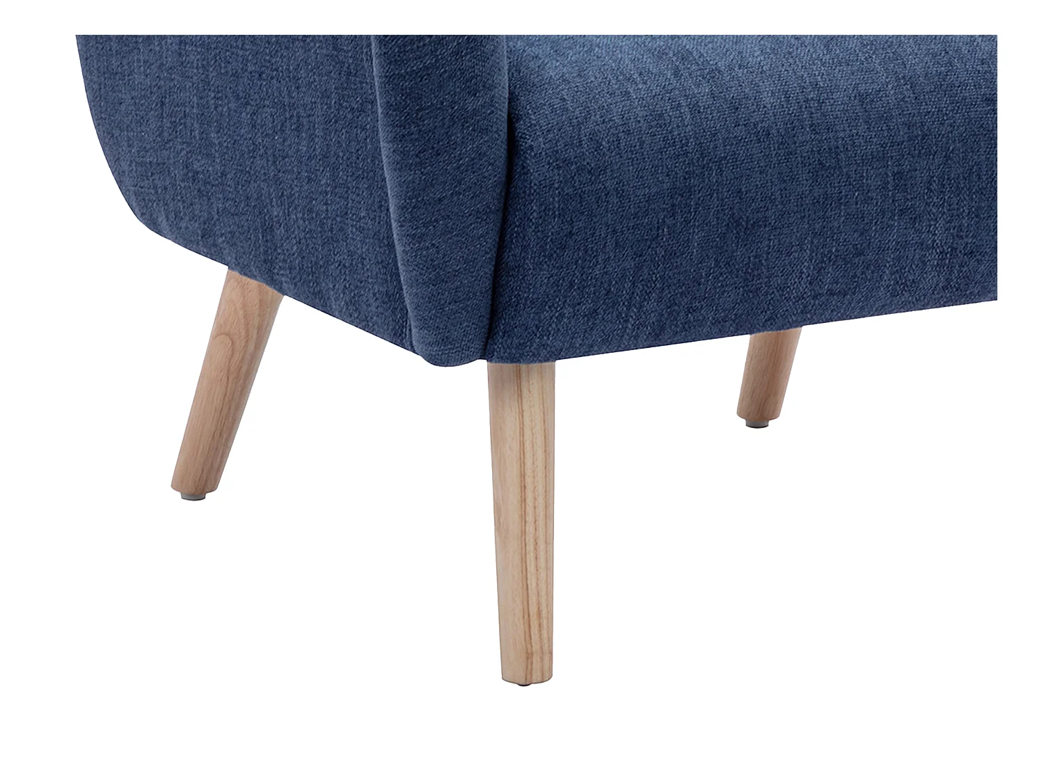 Fauteuil en tissu bleu MAZARONE