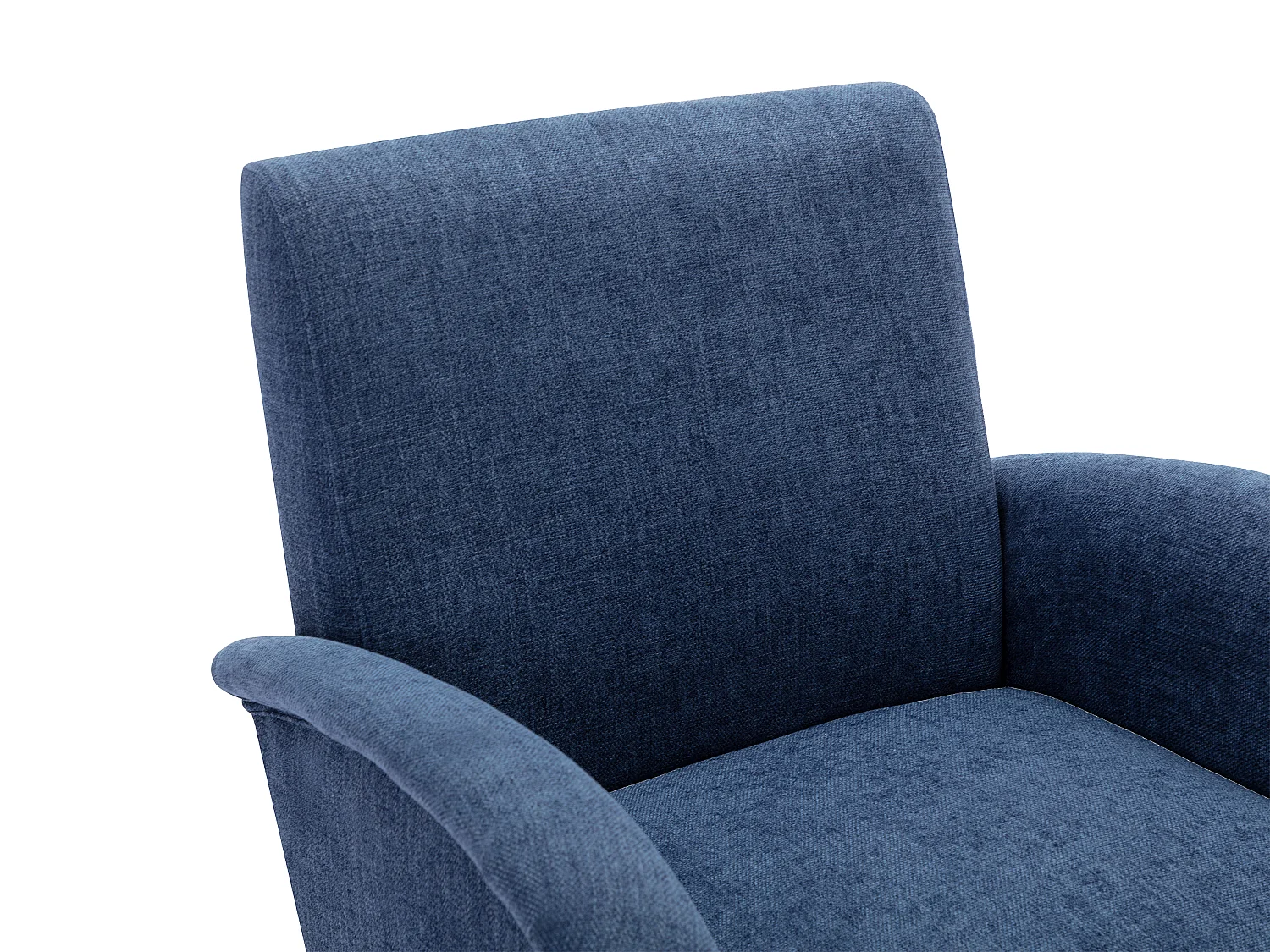 Fauteuil en tissu bleu MAZARONE