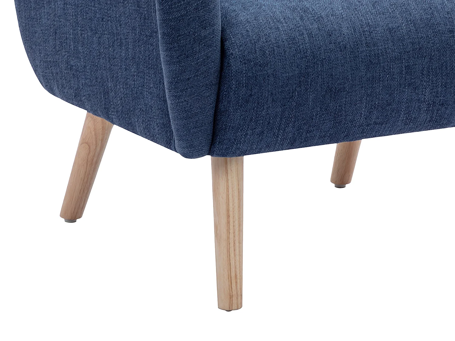 Fauteuil en tissu bleu MAZARONE