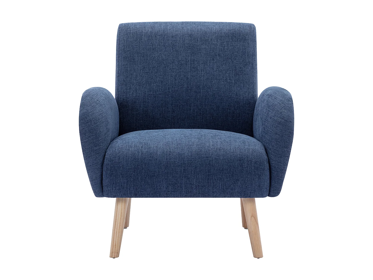 Fauteuil en tissu bleu MAZARONE