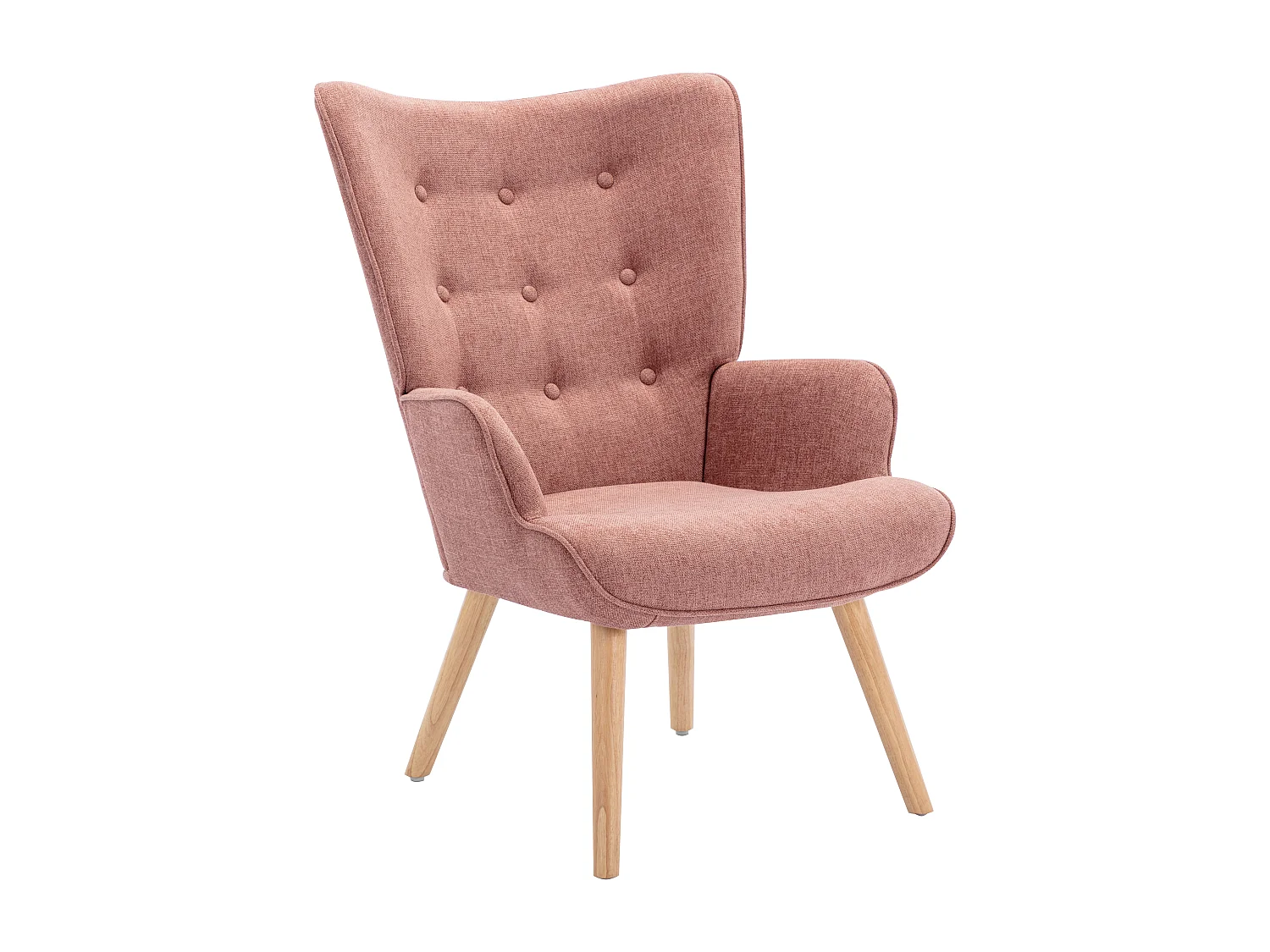 Sessel - Stoff - Rosa - VATELY