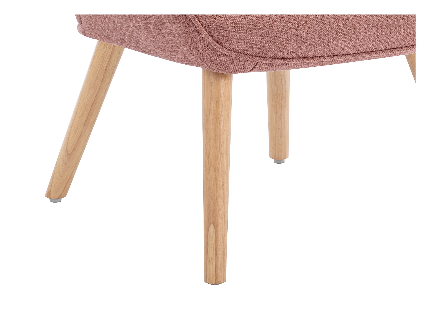 Fauteuil van roze stof VATELY