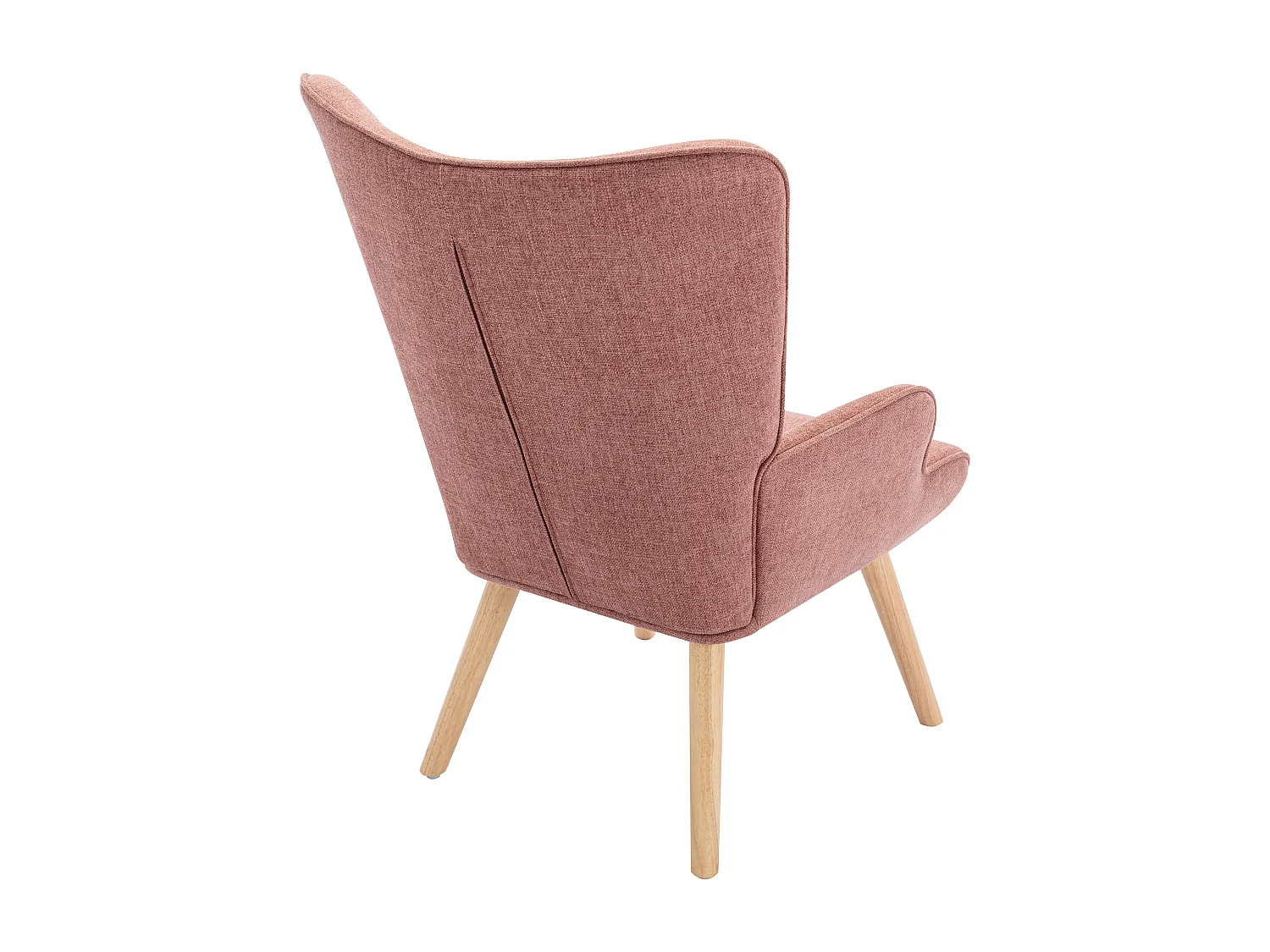 Fauteuil en tissu rose VATELY