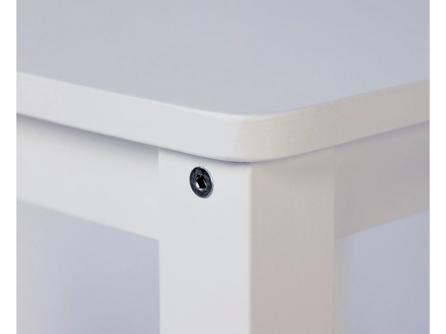 Table d'appoint table de bois blanche 38 x 32 x 47 cm TABA06007