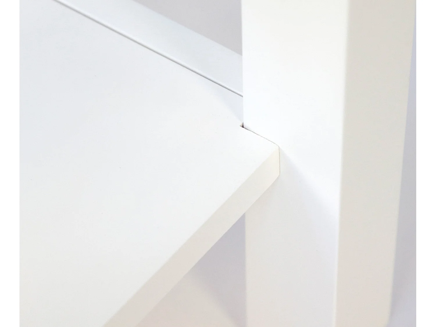 Table d'appoint table de bois blanche 38 x 32 x 47 cm TABA06007