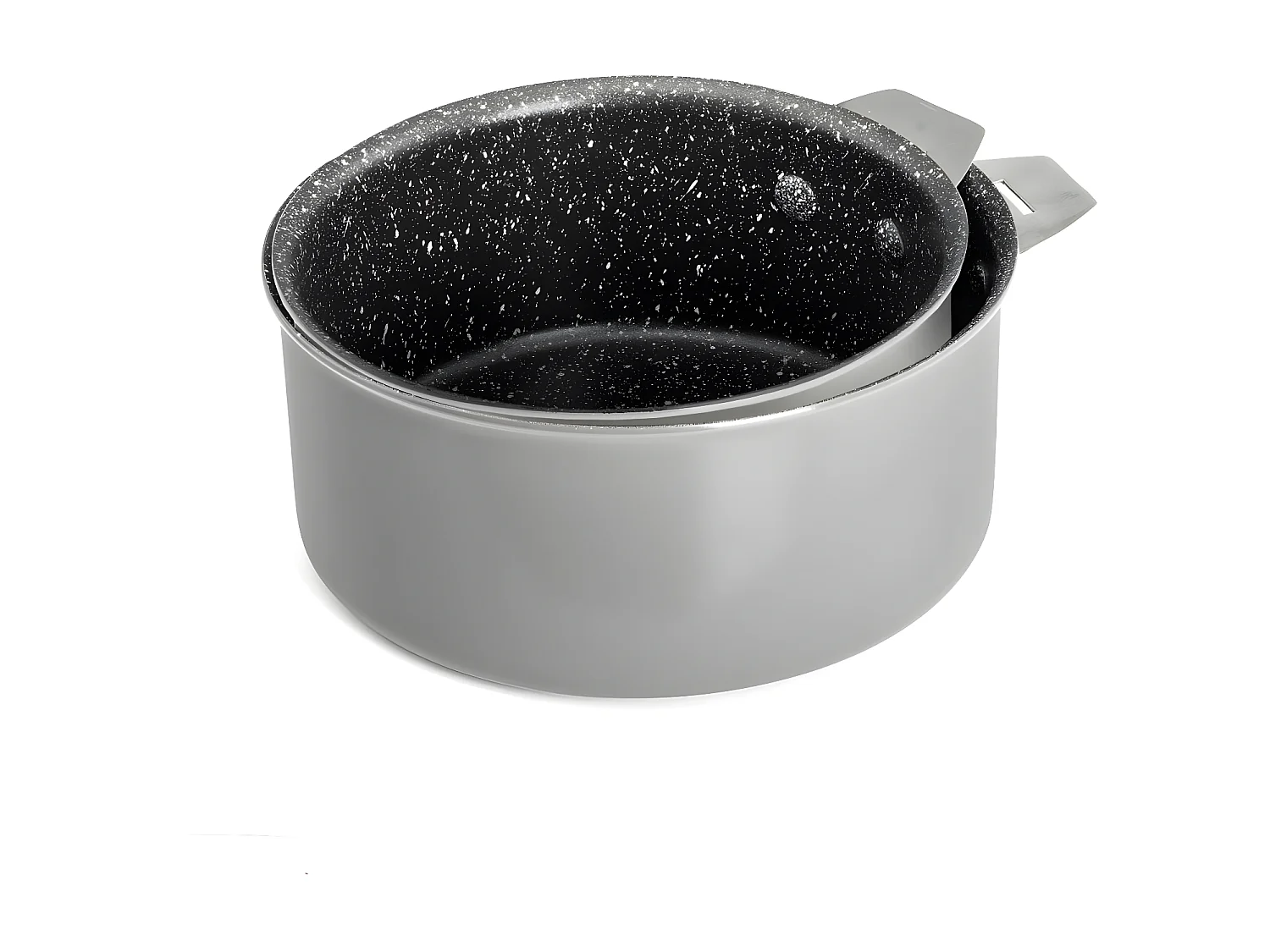 Studio Gris - Série 2 casseroles 16-18 cm et 1 poignée